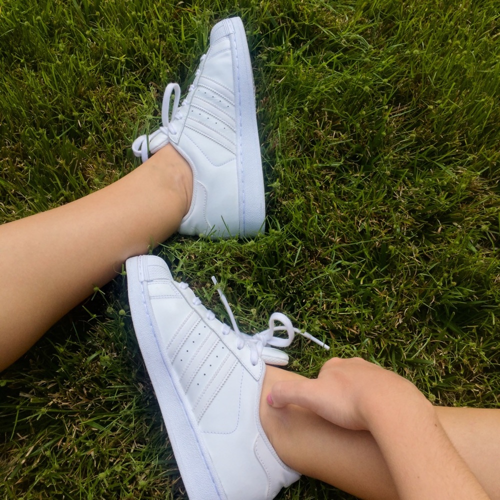 Adidas Superstars (all white)